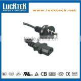 SAA Australia to IEC C320 C13 Power Extension Plug