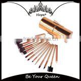 Professional 12pcs Wooden Handle PU Cylinder Brush Wholesalers