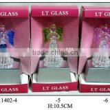 Hand Blown Glass Angel Sets With LED Light thumbnail-3