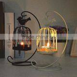 2015 New Design Retro European-style Bird Cage Metal Decorative Candle Holder With Butterfly thumbnail-2