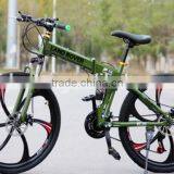 26-inch Shock Absorbing Folding Mountain Bike 21 Speed Disc Brakes Mountain Bike thumbnail-3