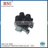 Hot Air Brake Valve Four Circuit Protection Valve 934 714 1400 For VOLVO Trailers