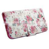 Card Slot For Galaxy s7 Flip Stand Wallet Case Cover Floral Leather Printed thumbnail-3