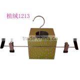 Top Quality China Supplier Pants Hanger In Flocking Surface