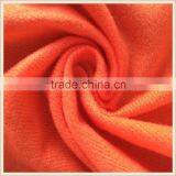 Loop Tricot Brushed Fabric China Manufacture Orange Color