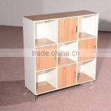 HC-M026 Chipboard Office Wooden File Cabinet Stainless Steel Feet