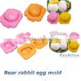 Food Grade Plastic 2pcs per Set Lovely Cat Car Fish Shaped Boiled Rice Egg Sushi Mold thumbnail-3