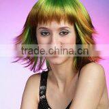 Fashion Green Color Hair Wigs, St Patrick's Day Hair Wigs. Costume Hair Wigs thumbnail-3