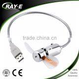 2016 Fashion Flexible USB Mini Fan With Customized Led Message for Computer thumbnail-2