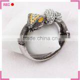 Cheap Wholesale Bangles Snake Shaped, Imitate Antique Silver Girls Fancy Bangles thumbnail-1