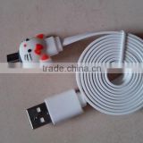 Cute design usb charge cable, usb multi charge cable, key chain charging cable