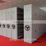 Mobile Steel Library Bookshelf Adjustable Steel Compact Shelving Storage Rack Shelves High Density Manua Mass Shelf thumbnail-3