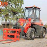 EVERUN Brand 2 Ton Small Front End Type Wheel Loader With Wooden Forks thumbnail-2