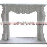 NATURAL COLOR MARBLE CARVED FIRE PLACES thumbnail-4