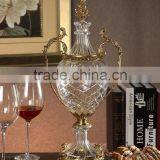 Beautiful Design Bronze Crystal Flower Vase, Elegant Home Decorative Crystal Vase (BF01-0210) thumbnail-2