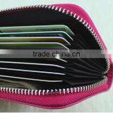 Cy278 Genuine Leather Women Card Holder Wallets Small High Quality Female Pillow Purse Fashion Organ Zipper Credit Card Coin Bag thumbnail-5