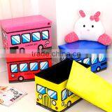 Q1125 Coated Multifunctional Lovely Cloth Storage Box thumbnail-1