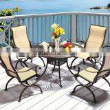 2017 Outdoor Furniture Cast Aluminum Garden Dining Set Restaurant Tables And Chairs thumbnail-1