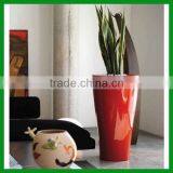 FO-286 Tall Tapered Fiberglass Planter for Garden Decor thumbnail-1