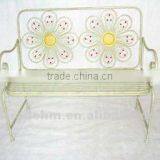 Flower Metal Garden Bench thumbnail-1