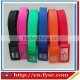 2016 Colorful Fashion Silicone Belt With PC Buckle thumbnail-1