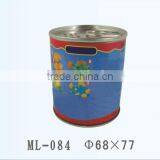 D68*77mm Round Tin Coin Bank With Side Insert Hole thumbnail-1