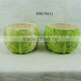 Cute Vegetable Shape Dolomite Ceramic Flower Pot for Home and Garden Decorative thumbnail-2