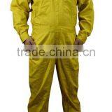 Yellow EN11612 100%cotton Fire Retardant Coverall for Oil and Gas Industry thumbnail-1