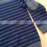 High Quality Kids Children 100% Pure Cotton Plain Elbow Patch Sweater(DK22F) thumbnail-6