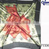 Fashion New Satin Square Rose Shawl thumbnail-1