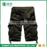 Custom Summer Pure Cotton Army Style Mens Camo Printed Cargo Shorts thumbnail-4