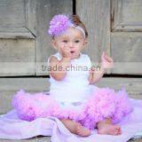 Hot Sale Vintage Baby Outfit Girls Petti Skirt Outfit With Beautiful Flower Headband thumbnail-3