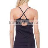 Sexy Tank Tops Racer Back Tank Tops , Cotton Spandex Womens Workout Tank Top thumbnail-3
