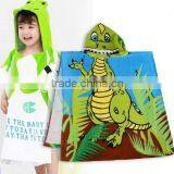 100% Cotton Printing Kids Hooded Animal Towel thumbnail-3