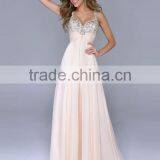 A-line Sleeveless Chiffon Prom Dresses/Evening Dresses With Stone thumbnail-2
