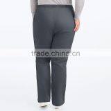Plus Size Elastic Drawstring Waistband Medical Scrub Uniform Work Pants thumbnail-4