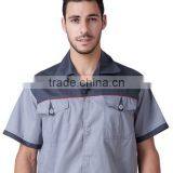 Construction Factory Work Uniform Short Sleeve Button Up Jacket thumbnail-3