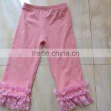 2016 Fathion Hot Sale Summer Kids Clothes Boutique Clothing Cotton Ruffle Dress and Shorts Suit Wholesale thumbnail-3