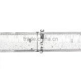 High Quality Christmas Decorating Silver Satin Ribbon thumbnail-3
