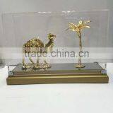 24K GOLDEN PLATING CAMEL AND PALM TREE Arabic Traditional Gifts thumbnail-1