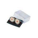 Fashion Custom Metal Police Cufflink, Copper Cufflinks With Brass Photo Etched, Soft Enamel thumbnail-1