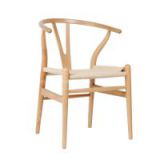Chinese Style Hans Wegner Y Chair Solid Wood Arm Dining Chair Wholesale
