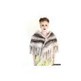 Sell Mink Tail Fur Knitted Shawl
