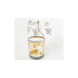Glass Cup Windmill Candle Holder thumbnail-2