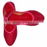 Indian Pink Color Ladies Mojari thumbnail-1