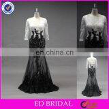 LN137 New Sexy See Through 3/4 Sleeves Real Samples Of Lace Evening Dress thumbnail-1