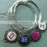 Customize Your Charm Bangle Monogram Charm Bangles & Dangles thumbnail-1