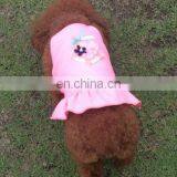 Cotton Dog Dress Strawberry Print Teddy Costume Summer Adorable Pet Clothes Cat Lady Skirt With Shoulder-straps thumbnail-3