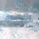 New Fashion Laser Cut Embroidered 3d Flower Lace Fabrics With Bead thumbnail-2