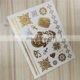 2015 Wholesale metallic temporary tattoo flash tattoo high quality tattoo